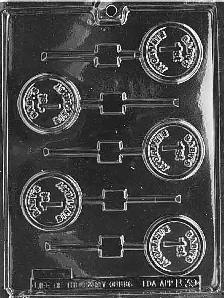 BABY'S 1ST BIRTHDAY LOLLY Baby Sucker Chocolate Candy Mold Craft Supply