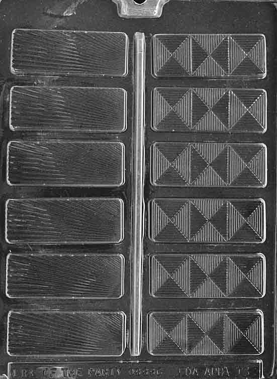 FANCY BARS Chocolate Candy Mold
