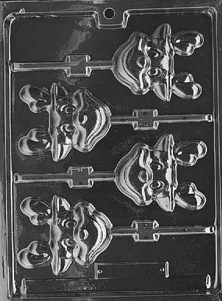 SILLY REINDEER LOLLY Christmas Sucker Chocolate Candy Mold
