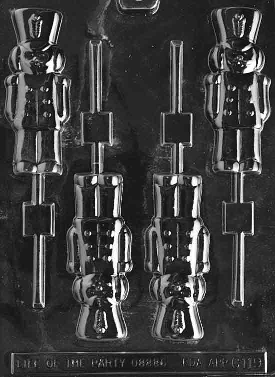 SOLDIER Lolly Christmas Sucker Chocolate Candy Mold