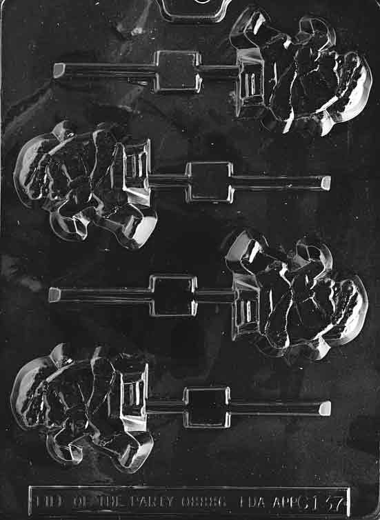 SANTA WITH LIST Lolly Christmas Sucker Chocolate Candy Mold