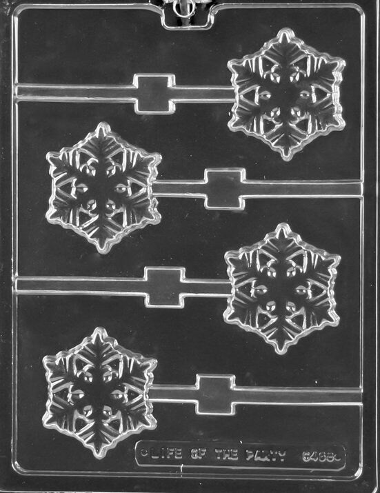 FROZEN SNOWFLAKE Lolly Christmas Sucker Chocolate Candy Mold