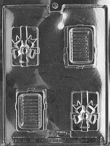 SMALL BOX With BOW Chocolate Candy Mold Craft Supply