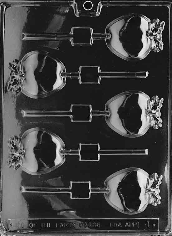 APPLE LOLLY Sucker Chocolate Candy Mold