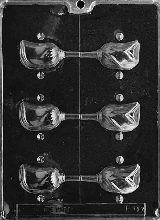 HOLLOW ROSE LOLLY Sucker Chocolate Candy Mold