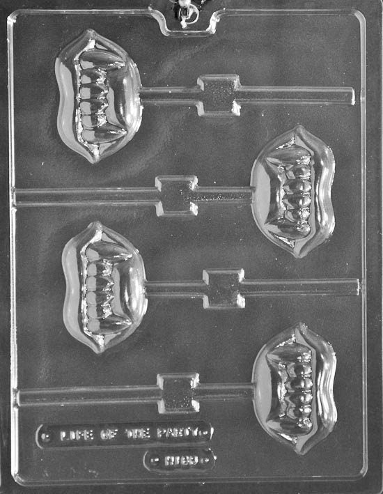 FANGS LOLLY Halloween Sucker Chocolate Candy Mold