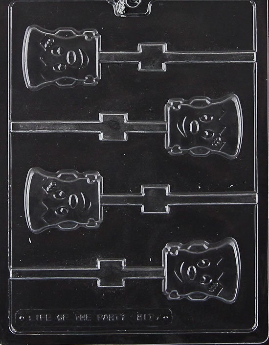 CUTE FRANKENSTEIN LOLLY Halloween Sucker Chocolate Candy Mold