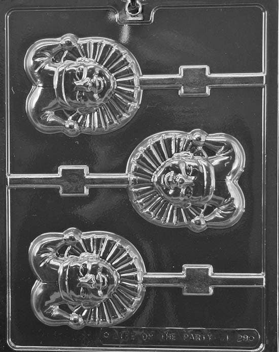 MARDI GRAS JESTER Lolly Sucker Chocolate Candy Mold