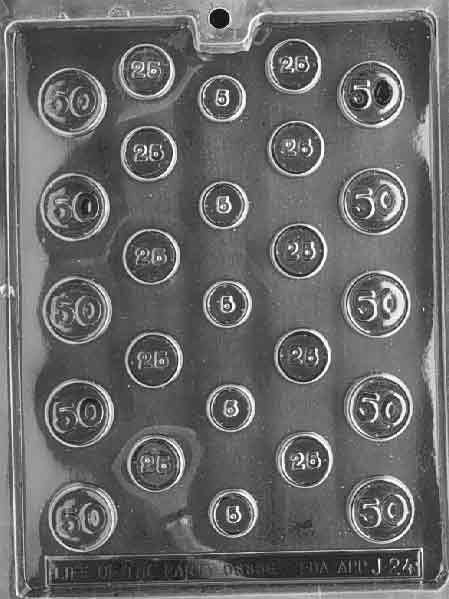 COINS Chocolate Candy Mold