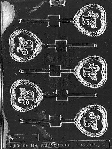 SWEET 16 LOLLY Sucker Chocolate Candy Mold