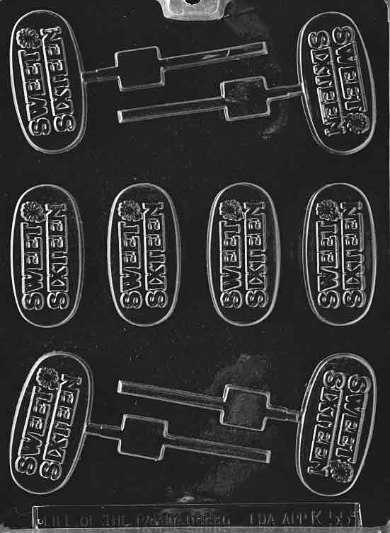 SWEET 16 POP/MINT Chocolate Candy Mold