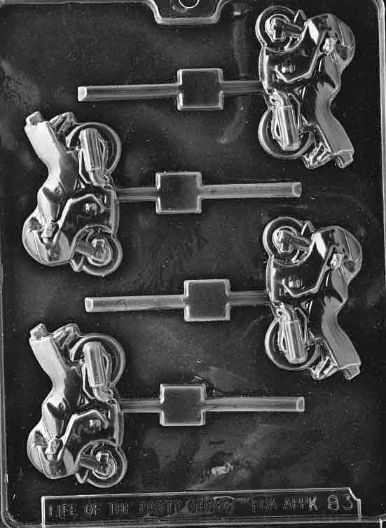 SPORTSBIKE MOTORCYCLE LOLLY Sucker Chocolate Candy Mold