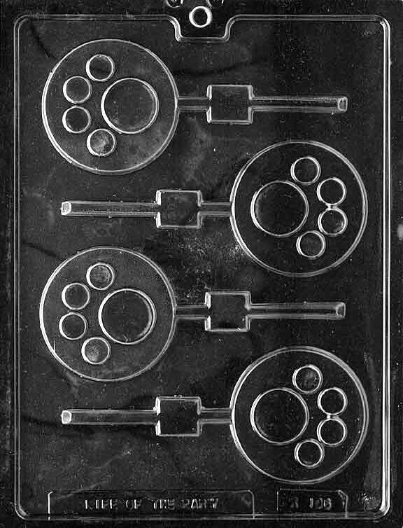 PAW PRINT LOLLY Sucker Chocolate Candy Mold