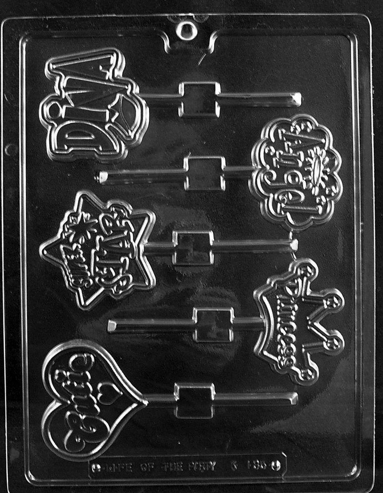 GIRLY POPS PRINCESS Diva Sucker Chocolate Candy Mold
