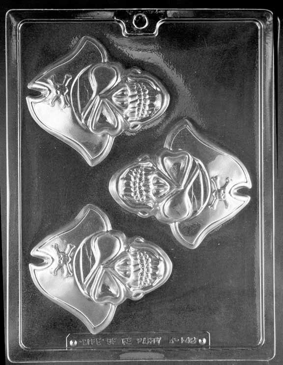 PIRATE PIECE SKULL Chocolate Candy Mold