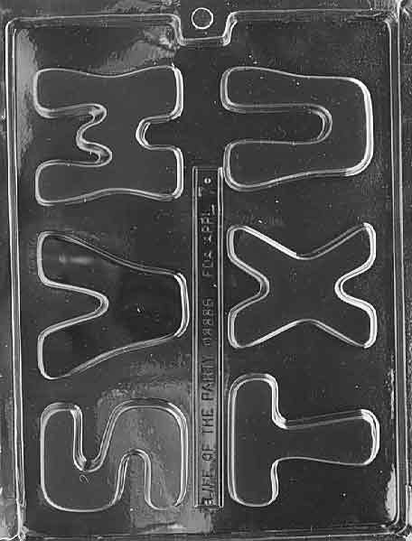 LETTERS - S, T, U, V, W, X Chocolate Candy Mold