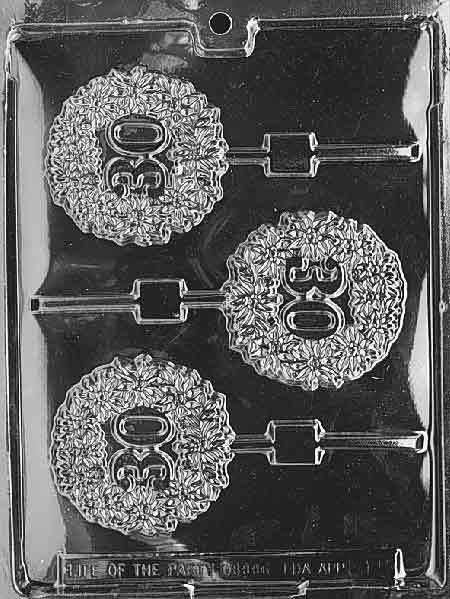 30TH ANNIVERSARY LOLLY Sucker Chocolate Candy Mold