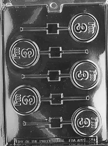 I'M 3 LOLLY Sucker Chocolate Candy Mold