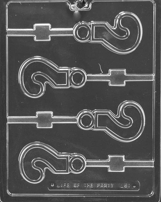 QUESTION MARK LOLLY Sucker Chocolate Candy Mold