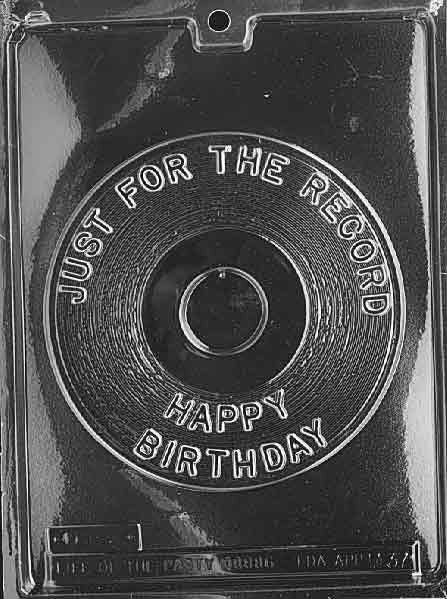 JUST FOR The RECORD Happy Birthday Chocolate Candy Mold
