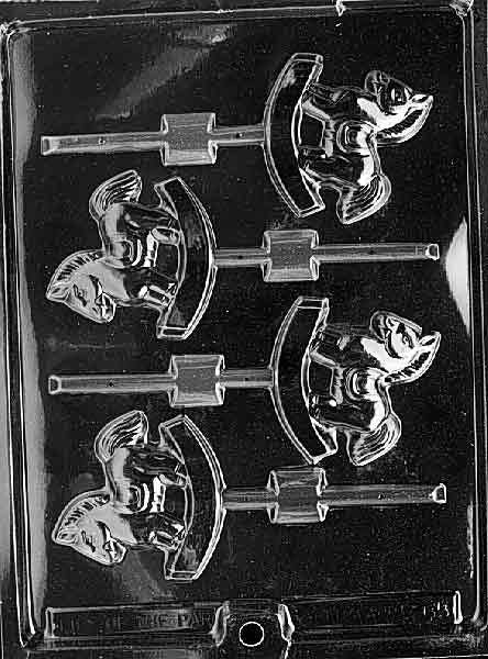 ROCKING HORSE LOLLY Sucker Chocolate Candy Mold