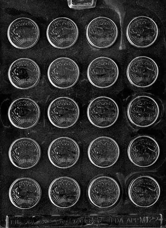 SMALL COINS TOKENS Chocolate Candy Mold