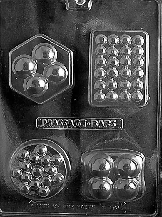 4 SHAPE MASSAGE BAR Chocolate Candy Mold