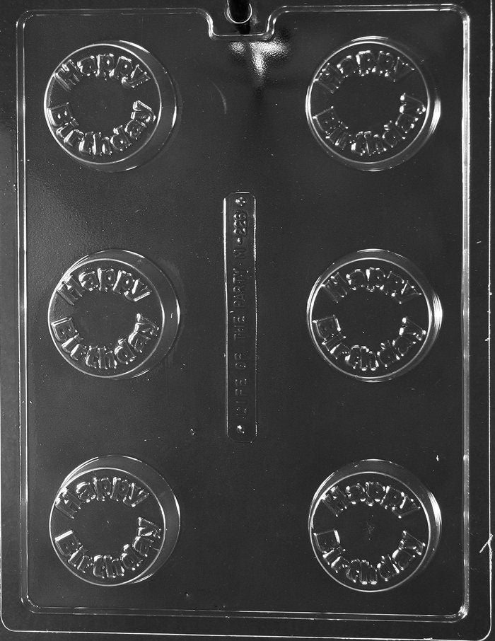HAPPY BIRTHDAY Cookie Sandwich Chocolate Candy Mold