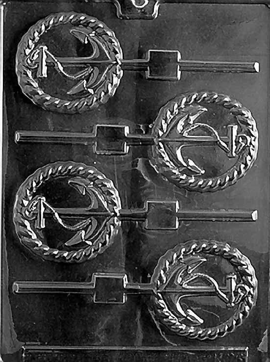 ANCHOR LOLLY Sucker Chocolate Candy Mold Craft Supply