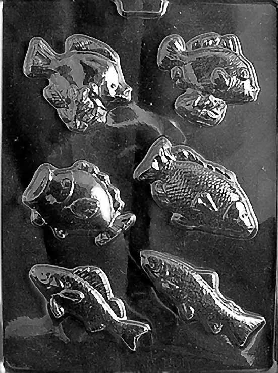 ASSORTED FISH Chocolate Candy Mold
