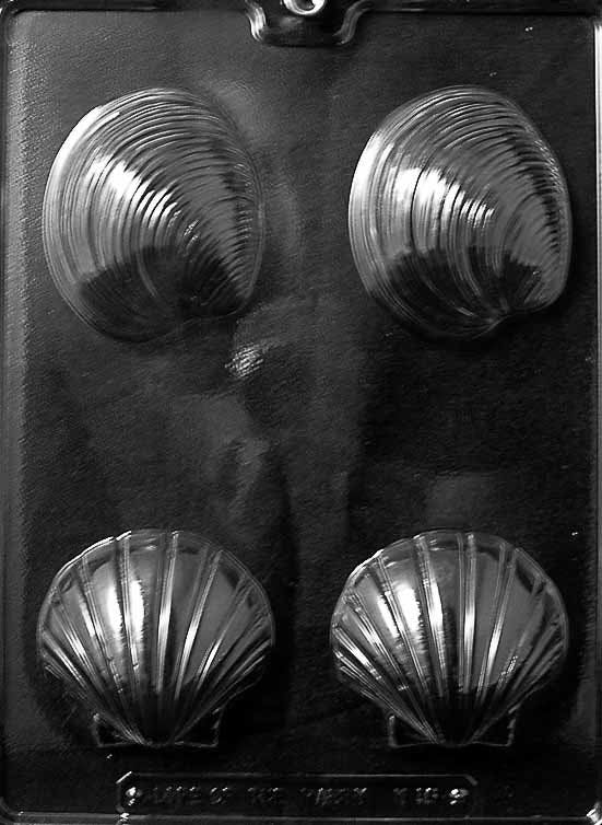 LARGE SHELLS Chocolate Candy Mold