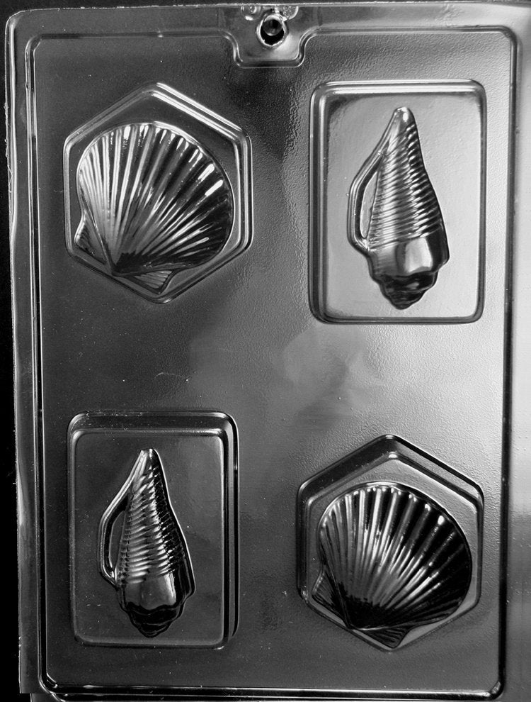 NAUTICAL SHELL BARS Chocolate Candy Mold