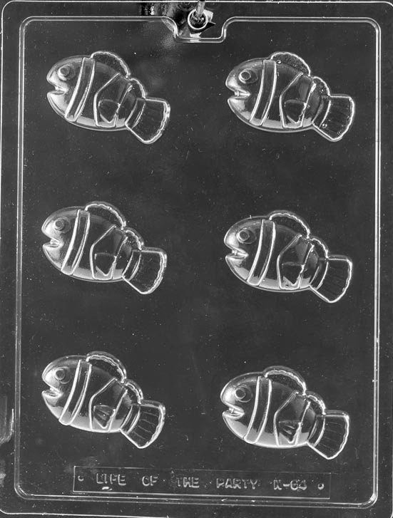 STRIPED CLOWN FISH Chocolate Candy Mold