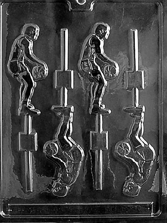 BASKETBALL PLAYER Lolly Sucker Chocolate Candy Mold