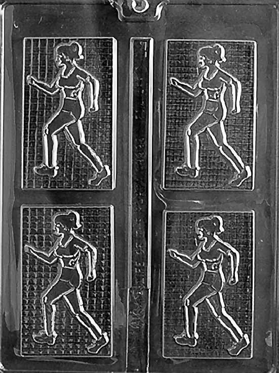 FEMALE JOGGER Chocolate Candy Mold Craft Supply