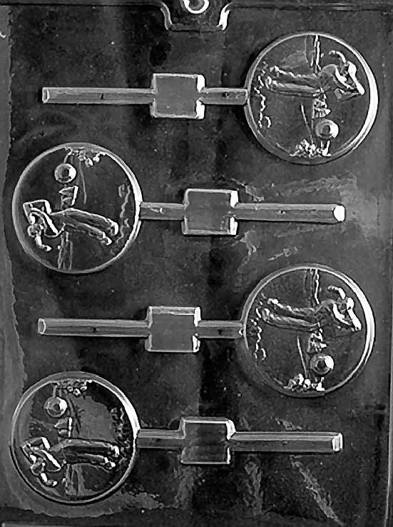 GOLF LOLLY Sucker Chocolate Candy Mold