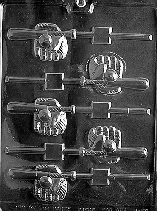 BASEBALL BAT GLOVE Chocolate Candy Mold