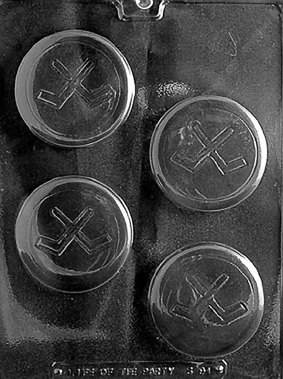 HOCKEY PUCK Chocolate Candy Mold