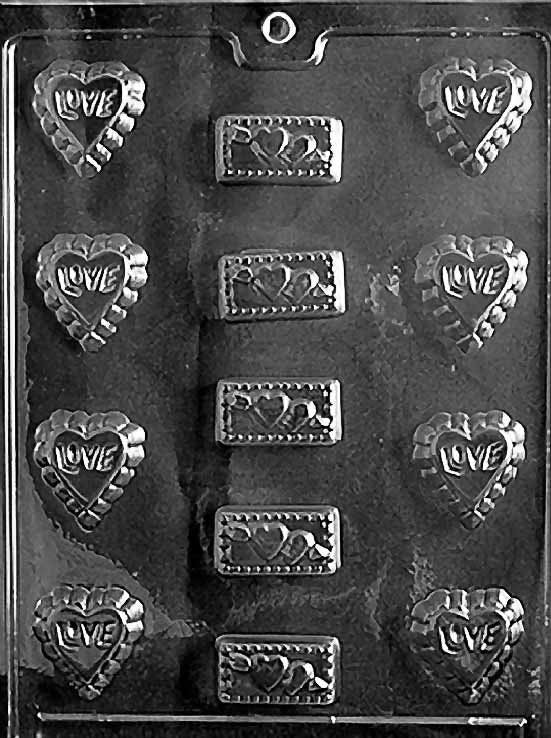 LOVE ASSORTMENT Valentines Chocolate Candy Mold