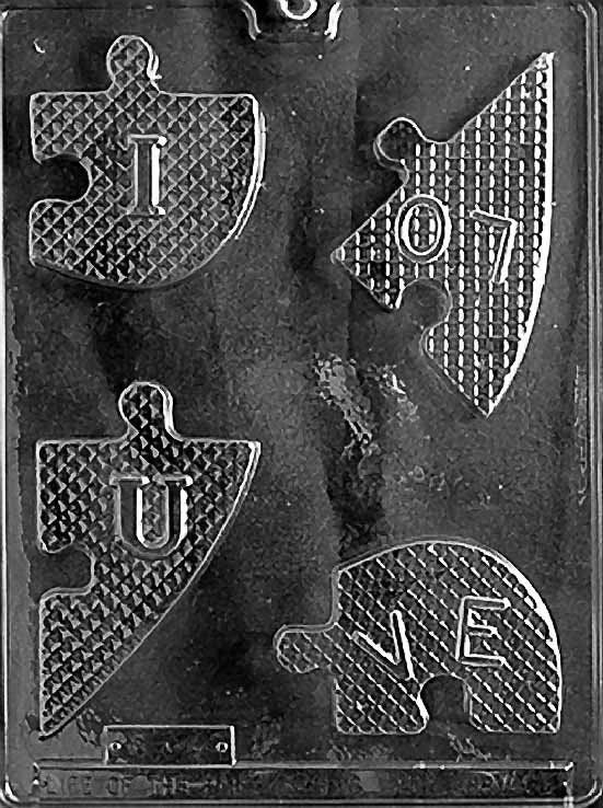 HEART PUZZLE Valentines Chocolate Candy Mold