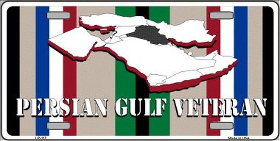 PERSIAN GULF VETERAN Metal License Plate
