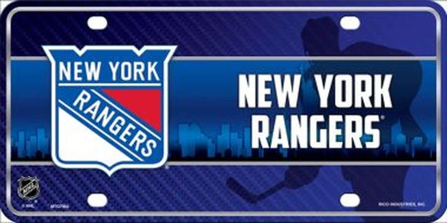 NEW YORK RANGERS Nhl Metal License Plate