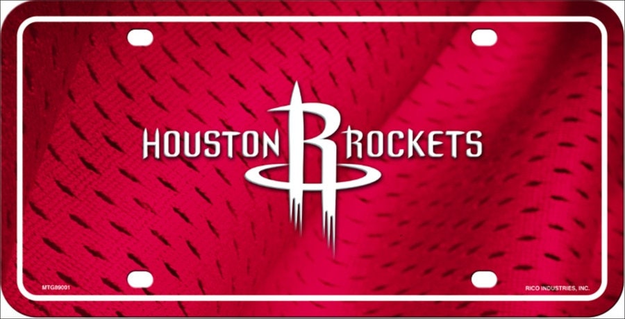 HOUSTON ROCKETS NBA Metal License Plate