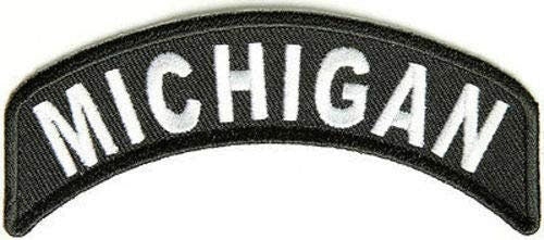 MICHIGAN STATE Rocker Biker Motorcycle Embroidered Patch