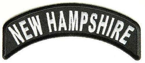 NEW HAMPSHIRE STATE Rocker Biker Motorcycle Embroidered Patch