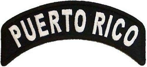 PUERTO RICO STATE Rocker Biker Motorcycle Embroidered Patch