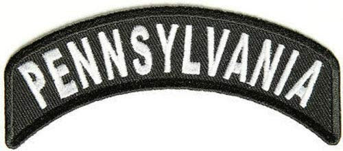 PENNSYLVANIA STATE Rocker Biker Motorcycle Embroidered Patch