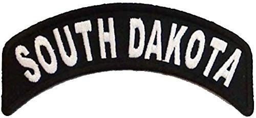 SOUTH DAKOTA STATE Rocker Biker Motorcycle Embroidered Patch Craft Supply