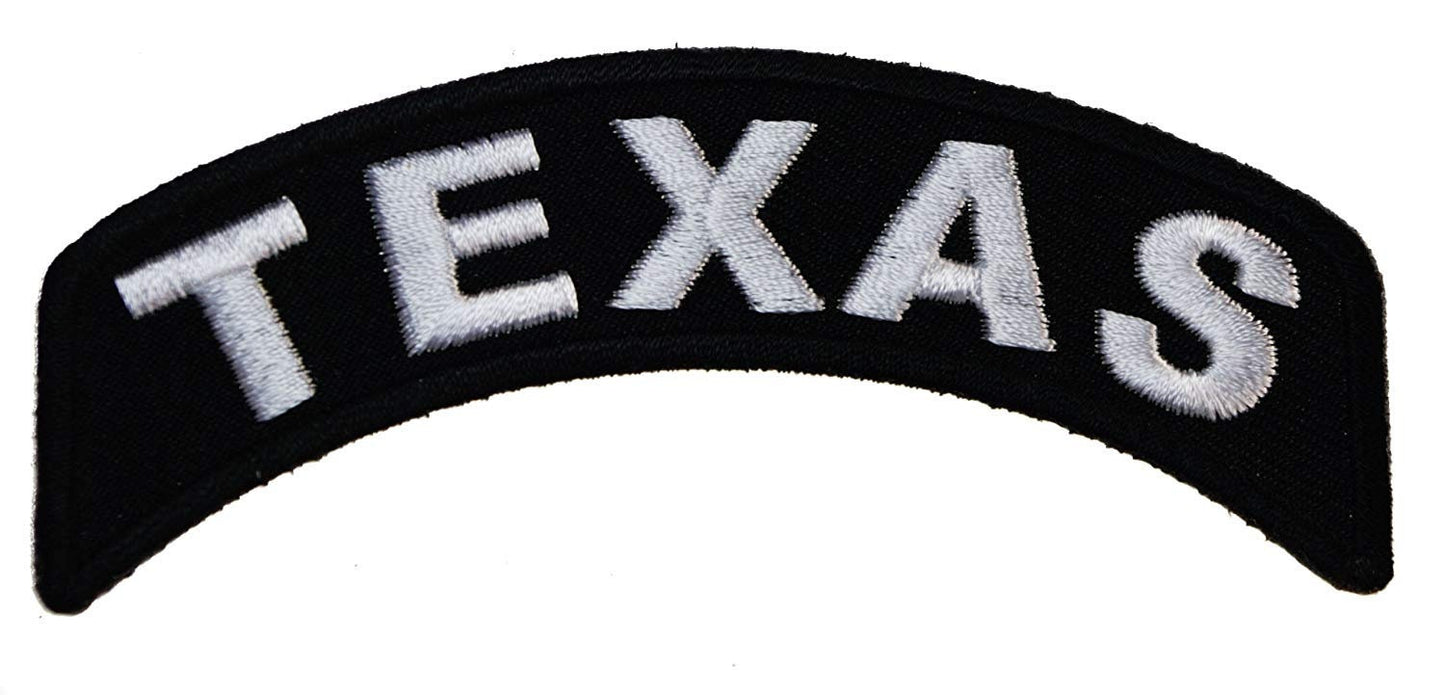 TEXAS STATE Rocker Biker Motorcycle Embroidered Patch