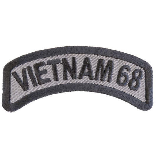 VIETNAM 1968 Rocker Military VET Veteran Embroidered Patch